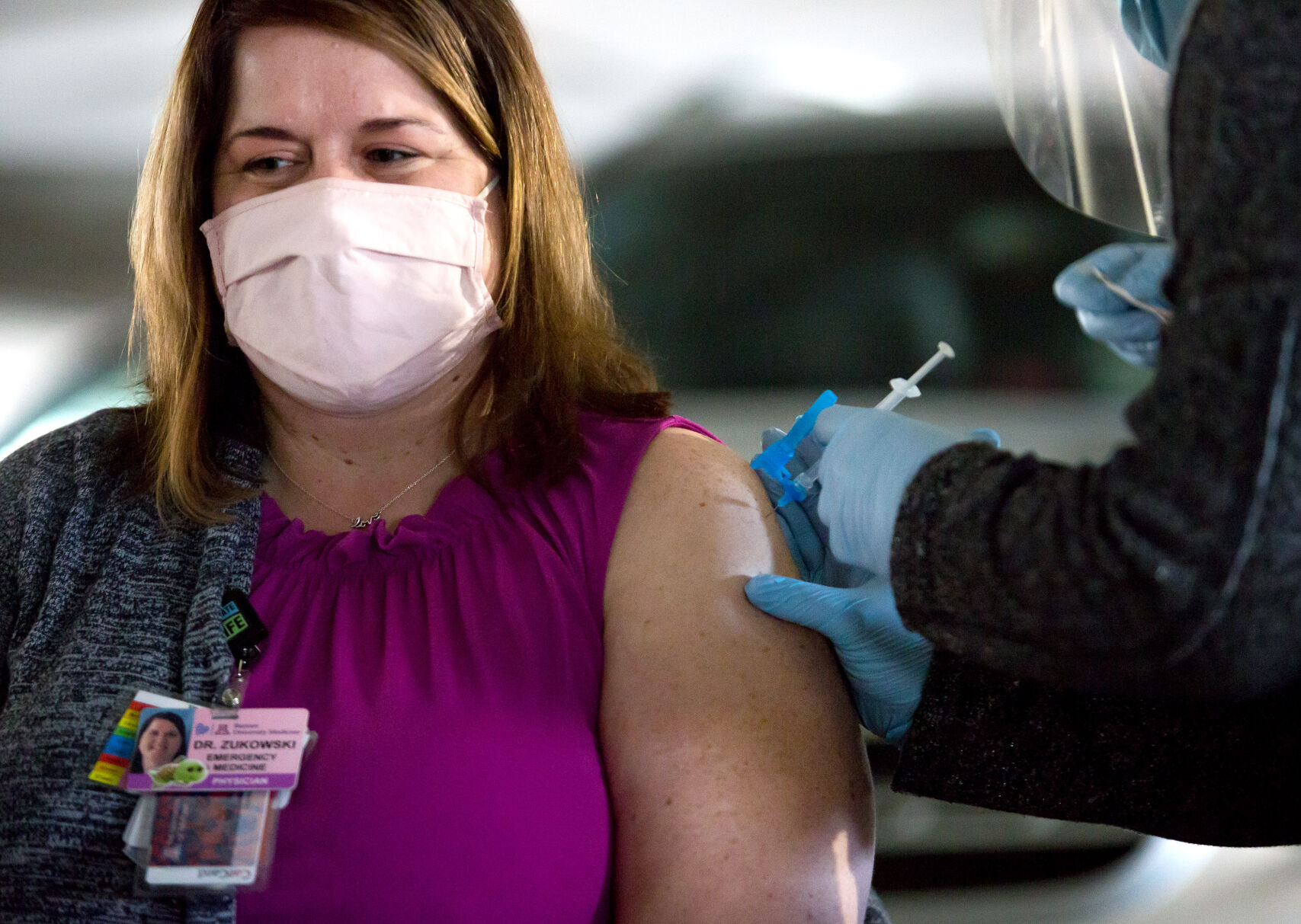 UMC workers get COVID-19 vaccine